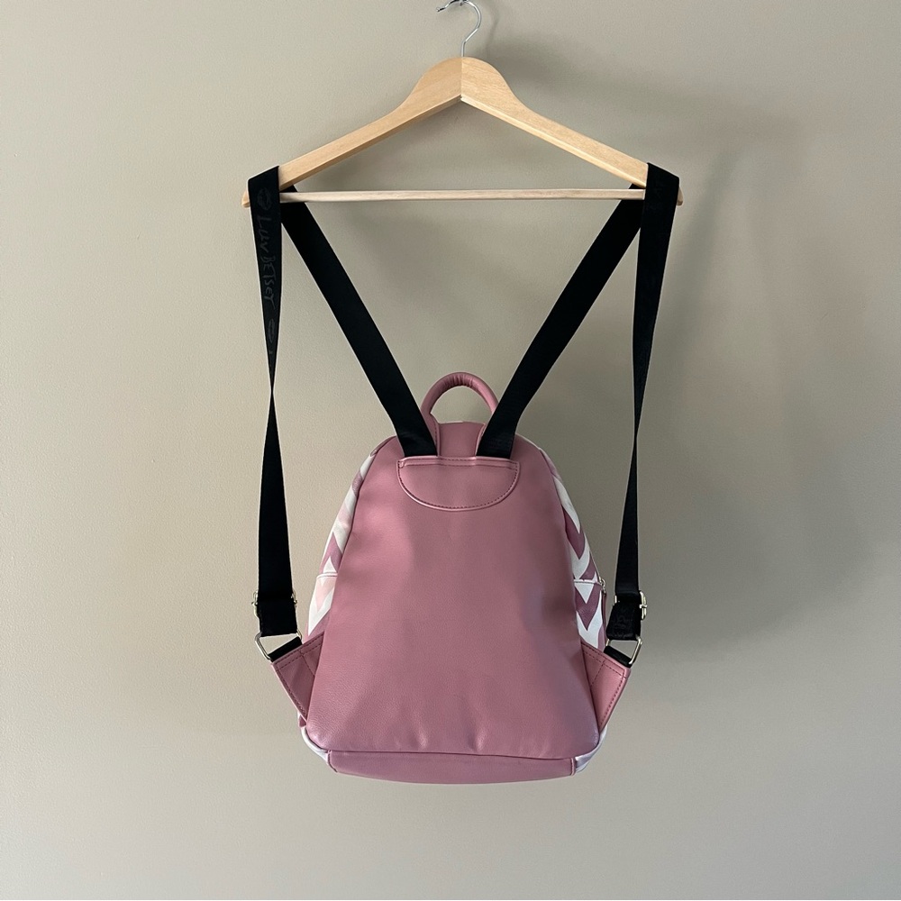 Betsey Johnson Pink Chevron Backpack - Picture 6 of 16